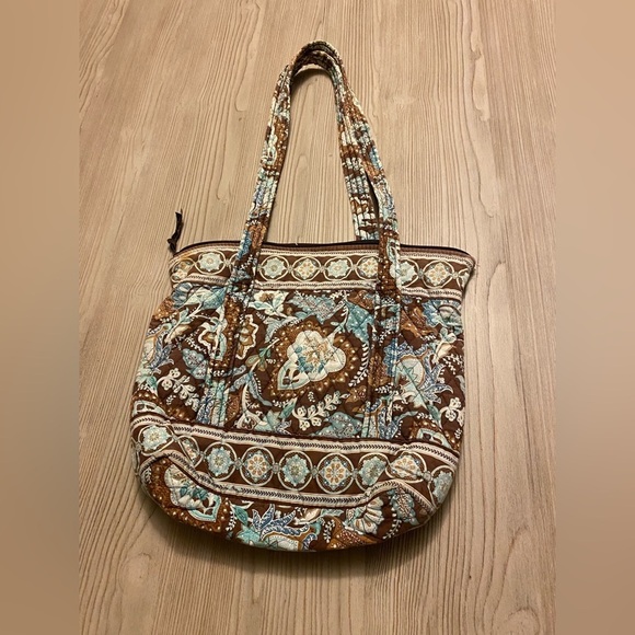 Retired Vera Bradley, Tote Bag, in Java Blue - Picture 2 of 8